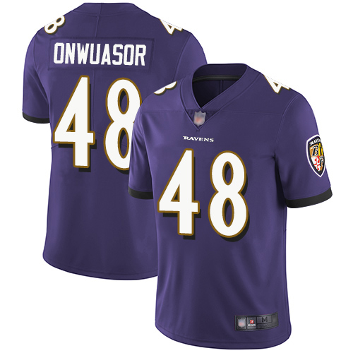 Baltimore Ravens Limited Purple Men Patrick Onwuasor Home Jersey NFL Football #48 Vapor Untouchable